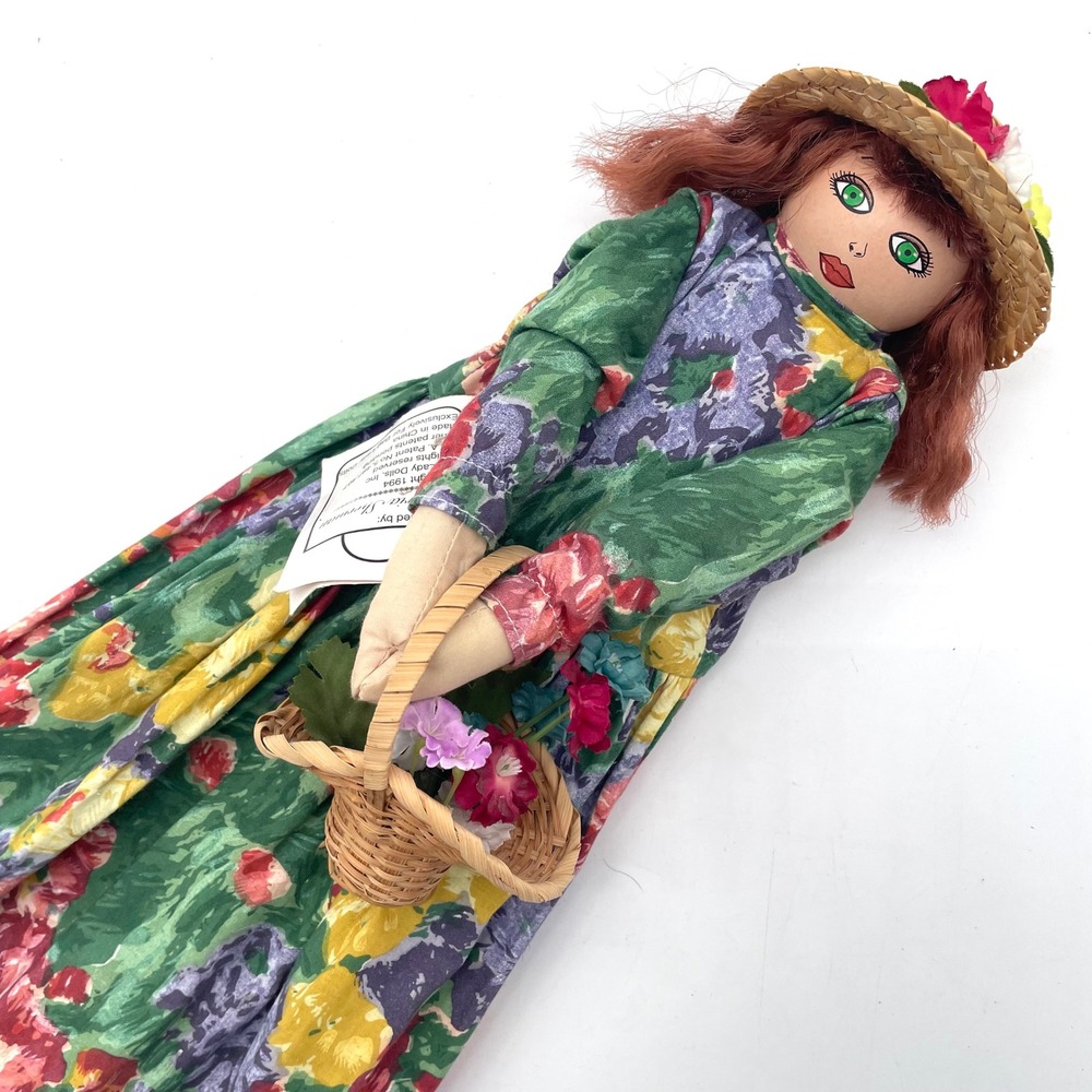 Bag Lady Dolls Plastic Bag Dispenser Victoria Sherman Monet OS Green NWT Good